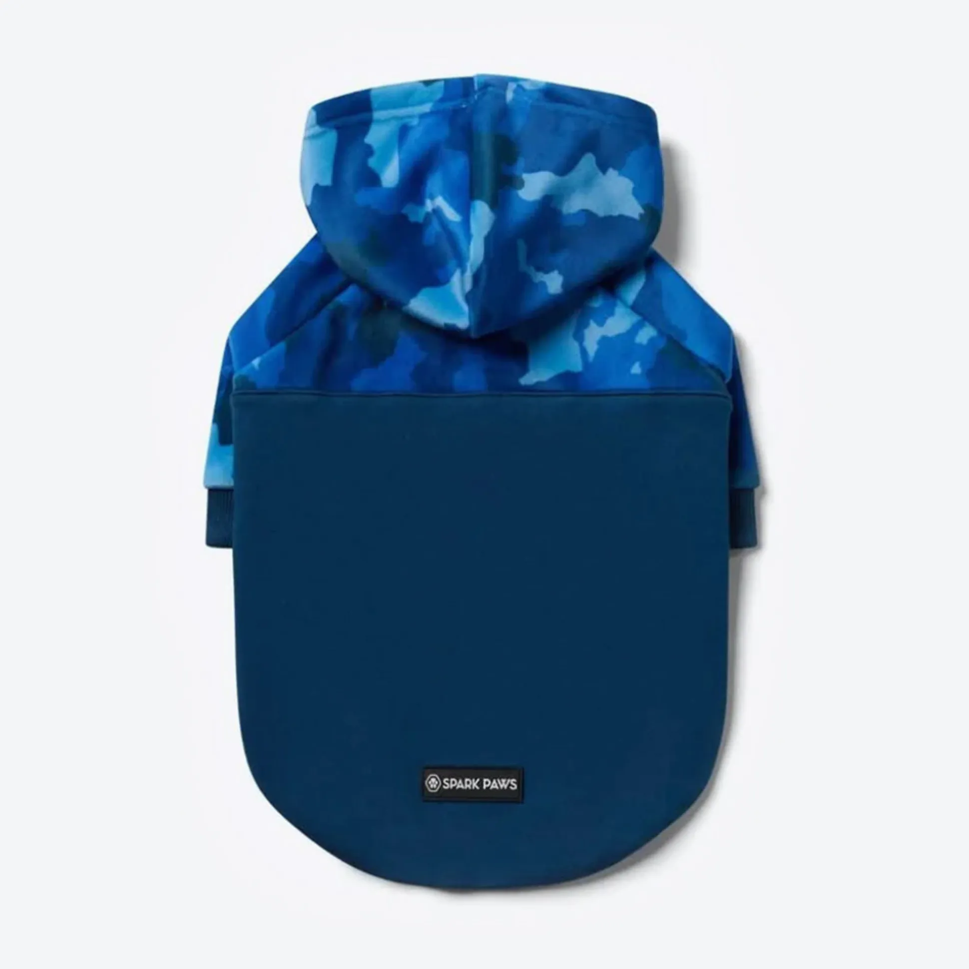 Blue Camo Dog Hoodie