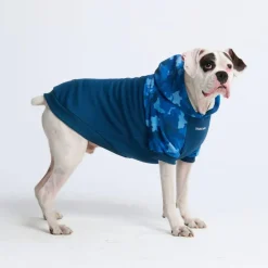 Blue Camo Human Hoodie