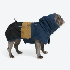Breatheshield™ Dog Raincoat - Blue Gold Black