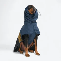 Breatheshield™ Dog Raincoat - Blue Gold Black