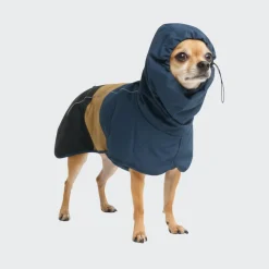 Breatheshield™ Dog Raincoat - Blue Gold Black