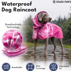 Breatheshield™ Dog Raincoat - Camo Pink