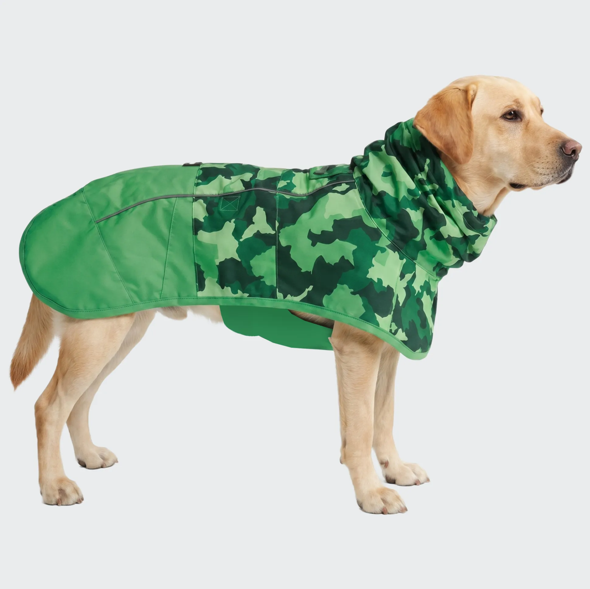 Breatheshield™ Dog Raincoat - Camo Green