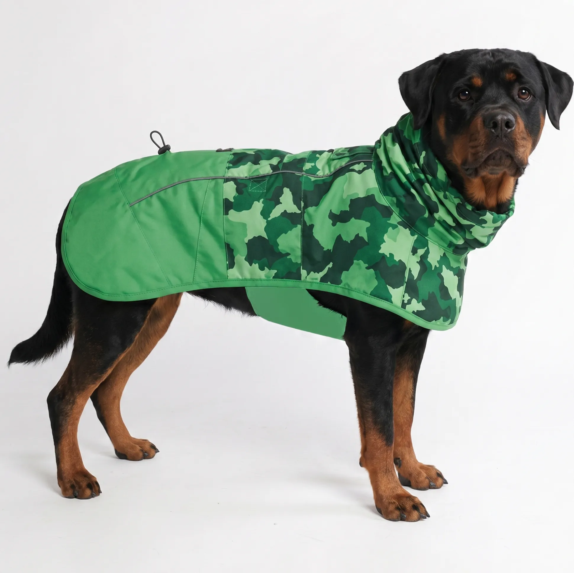 Breatheshield™ Dog Raincoat - Camo Green