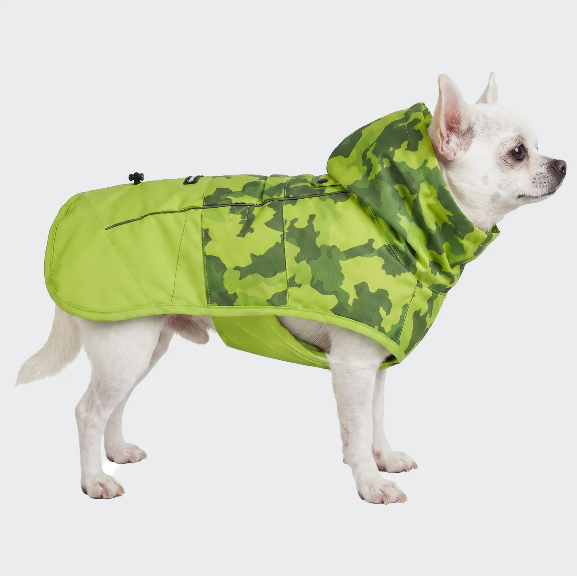 Breatheshield™ Dog Raincoat - Camo Lime