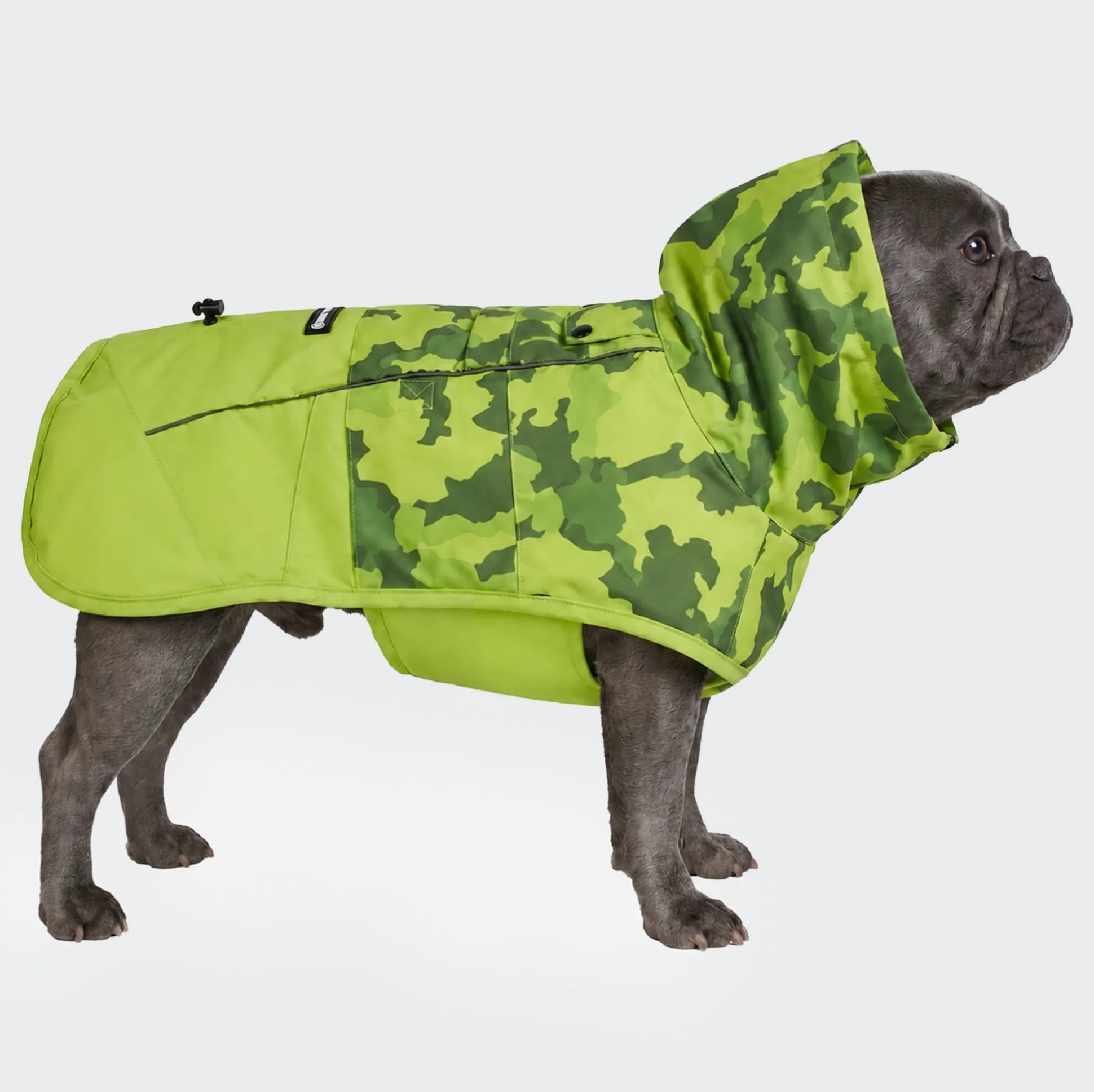 Breatheshield™ Dog Raincoat - Camo Lime