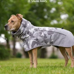 Breatheshield™ Dog Raincoat - Camo Grey