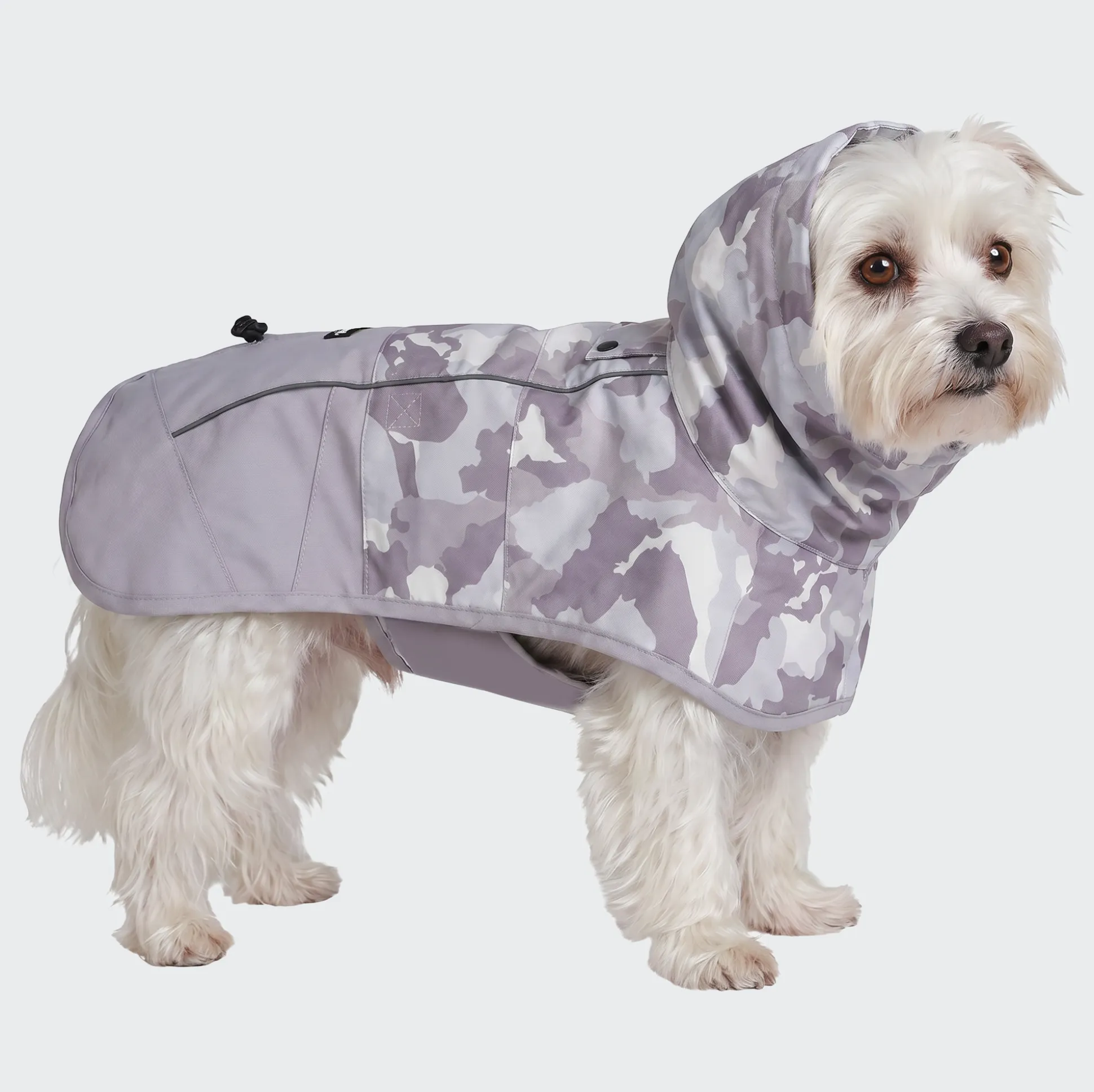 Breatheshield™ Dog Raincoat - Camo Grey
