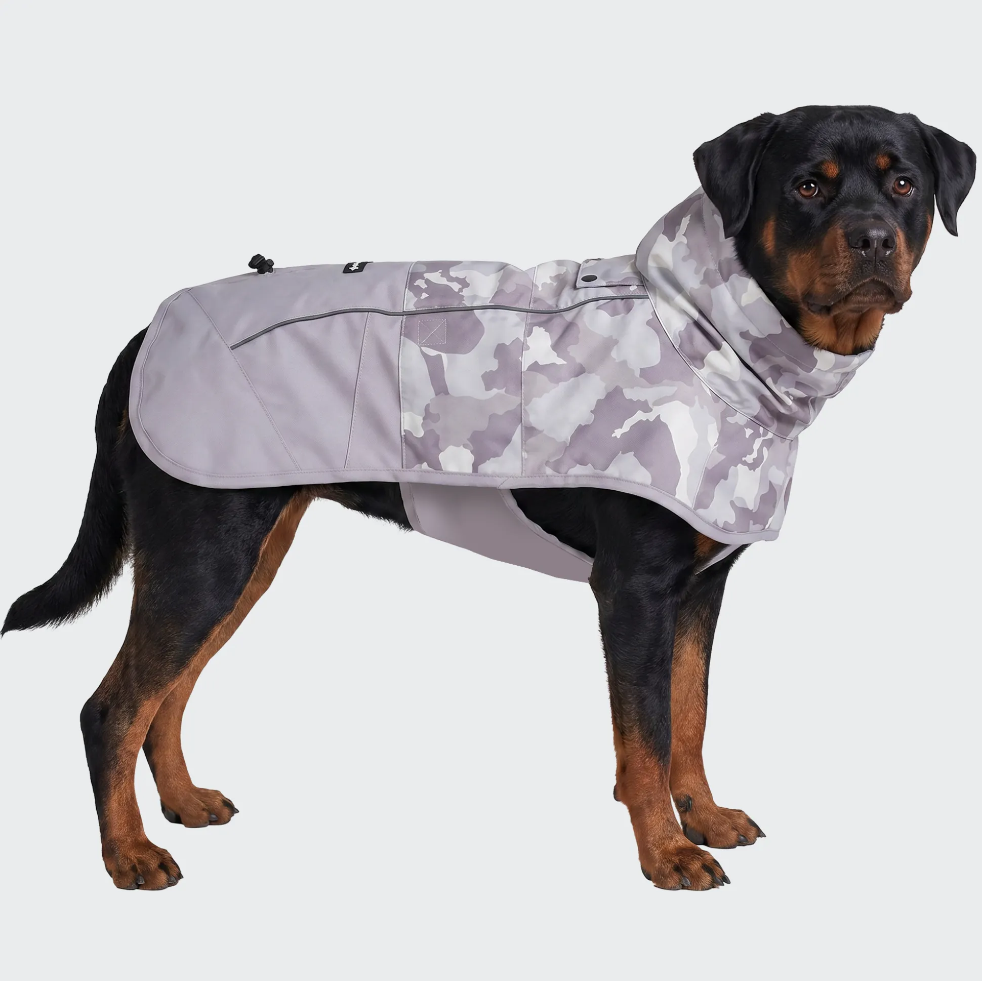Breatheshield™ Dog Raincoat - Camo Grey