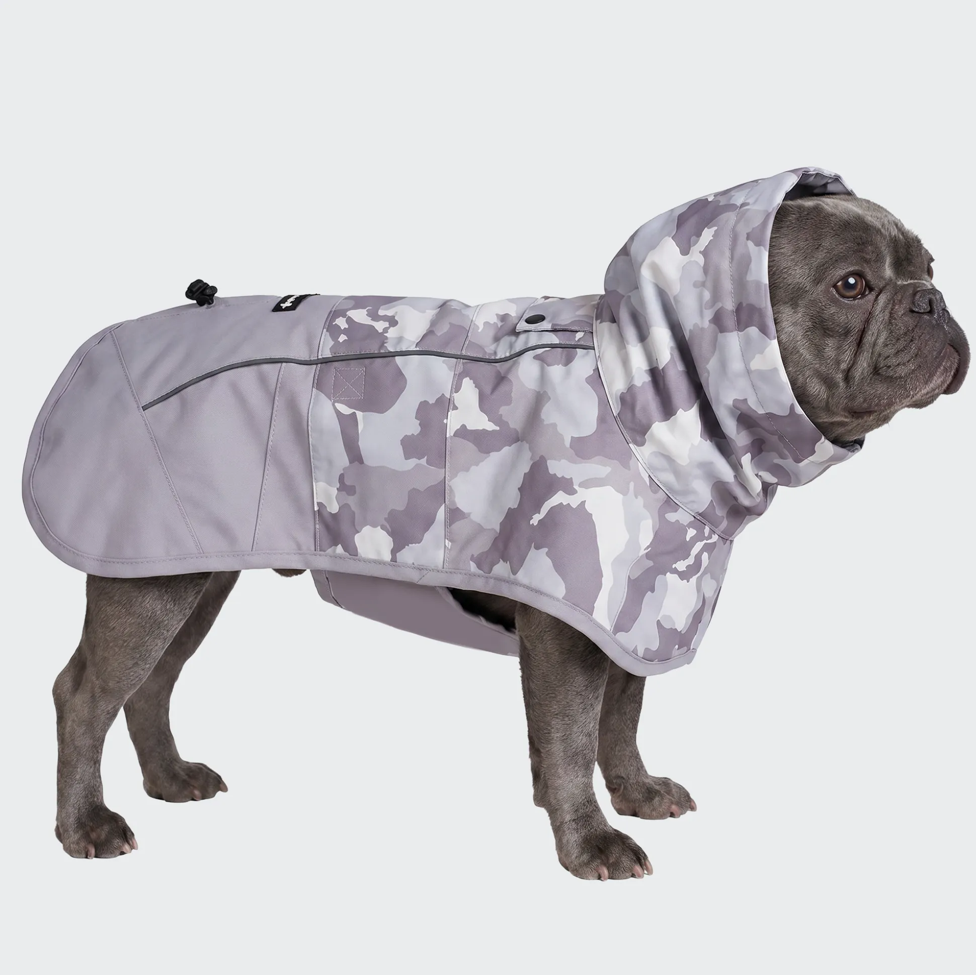 Breatheshield™ Dog Raincoat - Camo Grey