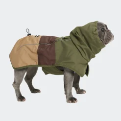 Breatheshield™ Dog Raincoat - Green Brown Tan
