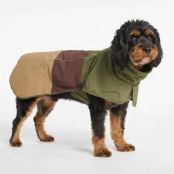 Breatheshield™ Dog Raincoat - Green Brown Tan