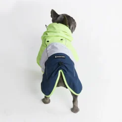 Breatheshield™ Dog Raincoat - Lime White Navy
