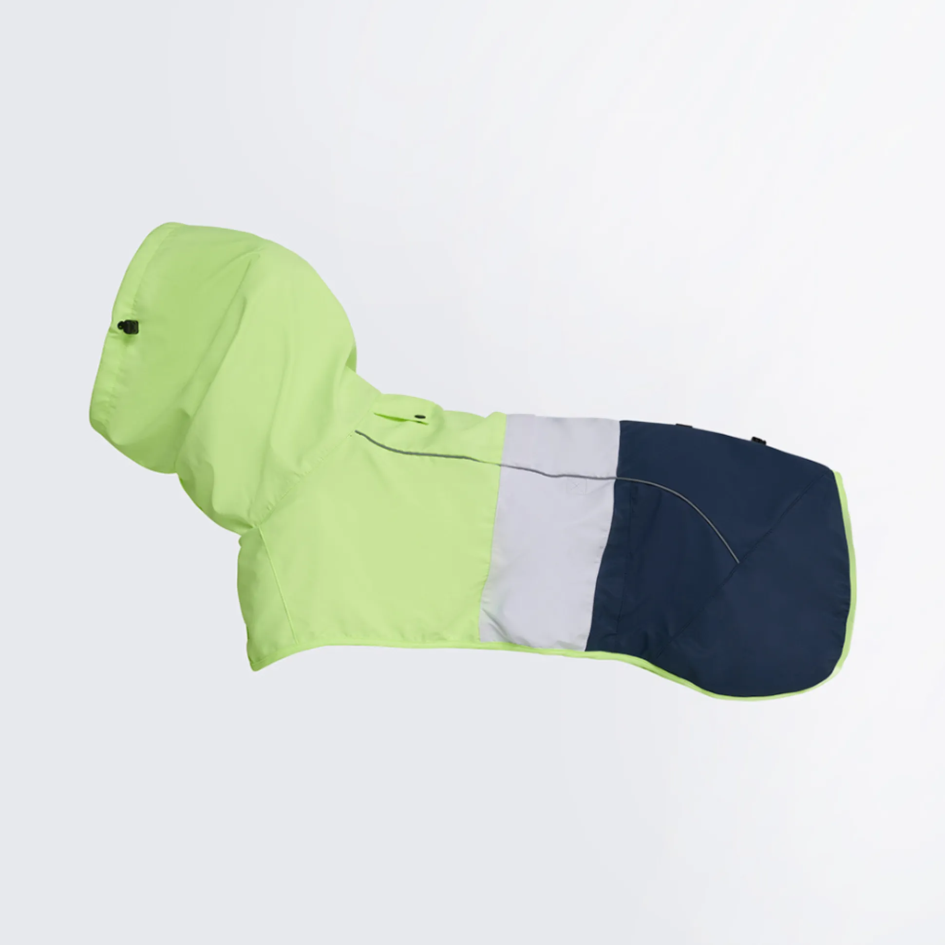 Breatheshield™ Dog Raincoat - Lime White Navy