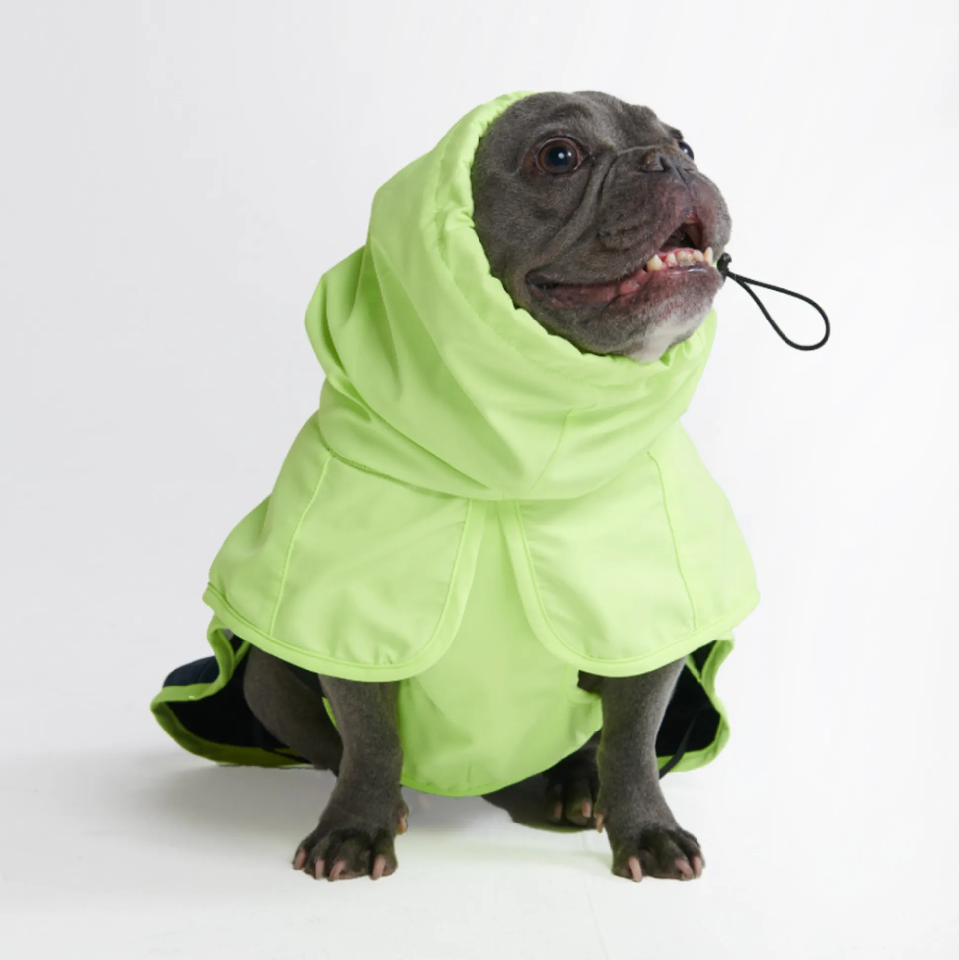 Breatheshield™ Dog Raincoat - Lime White Navy