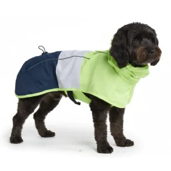 Breatheshield™ Dog Raincoat - Lime White Navy