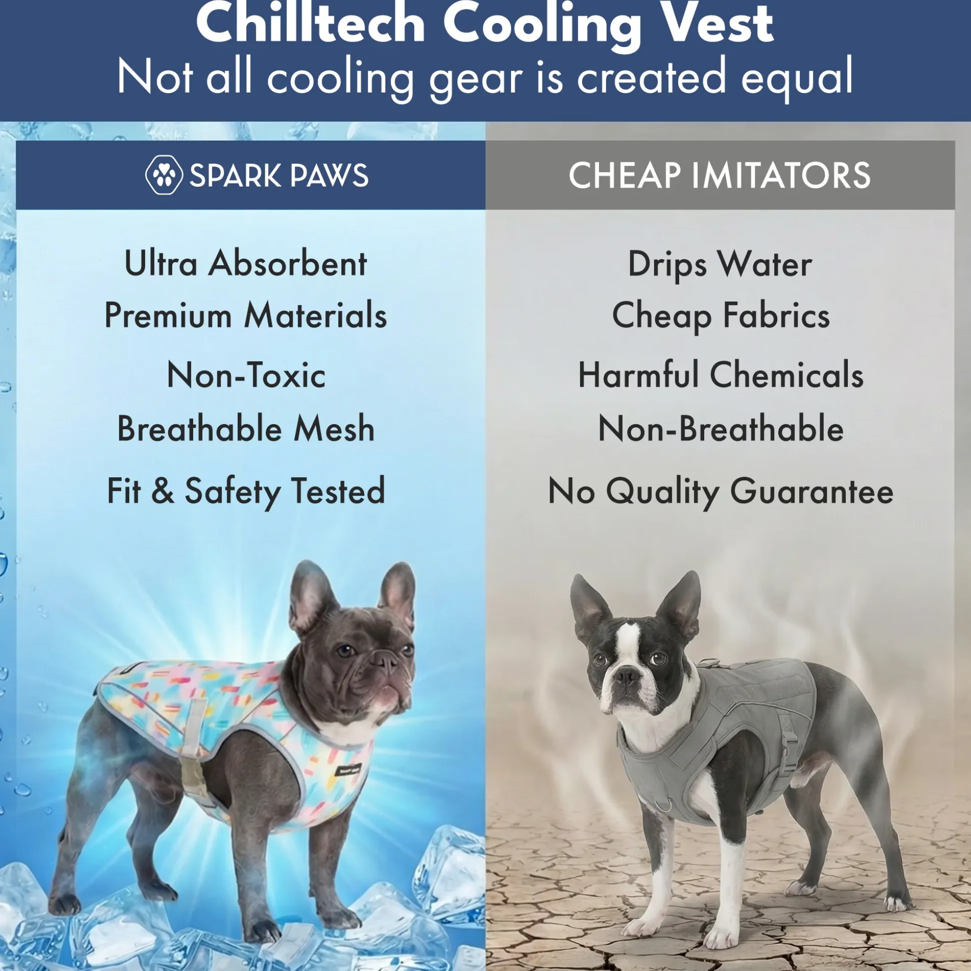 Chilltech™ Dog Cooling Vest 2 Pack