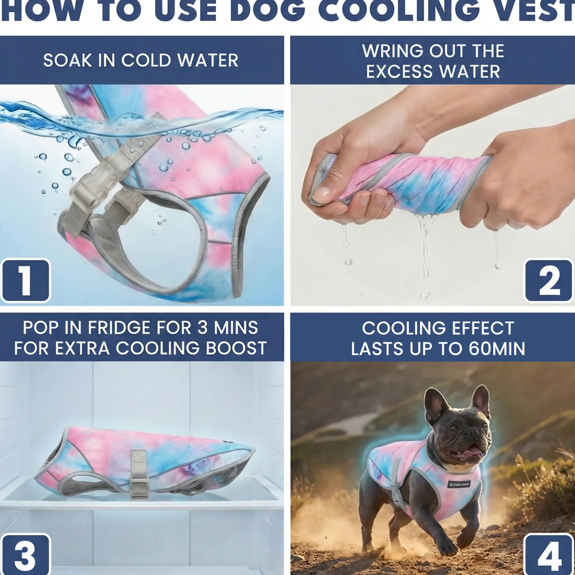 Chilltech™ Dog Cooling Vest 2 Pack