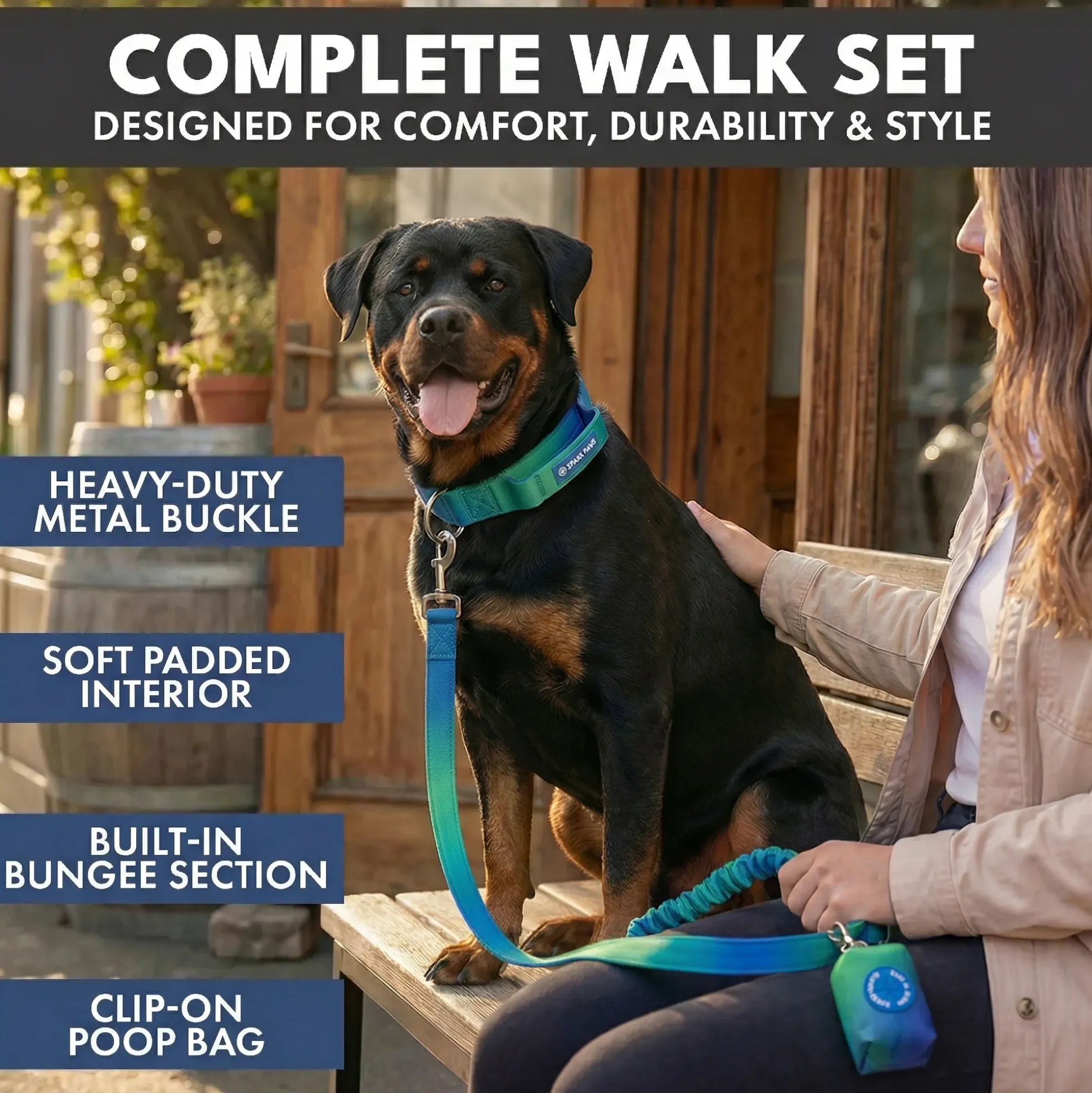 Comfort Control Collar and Multipurpose Leash Sets
