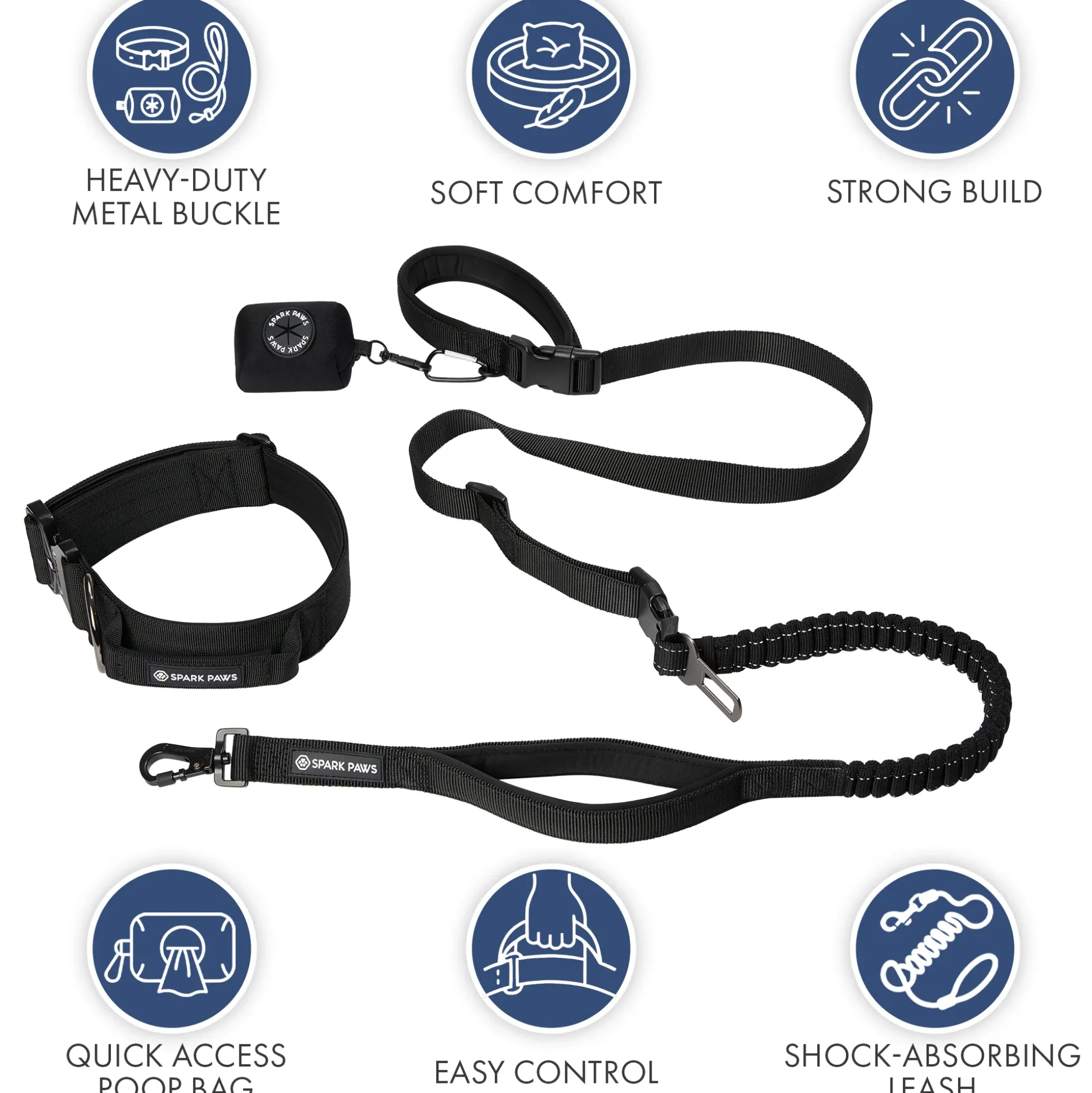 Comfort Control Collar and Multipurpose Leash Sets