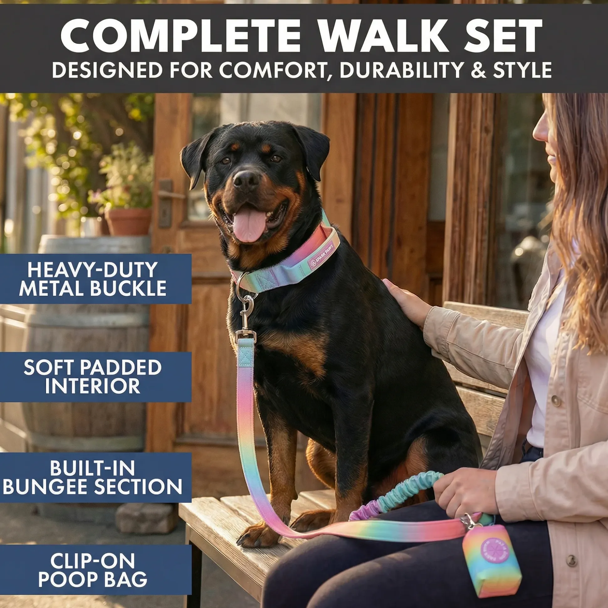 Comfort Control Collar and Multipurpose Leash Sets
