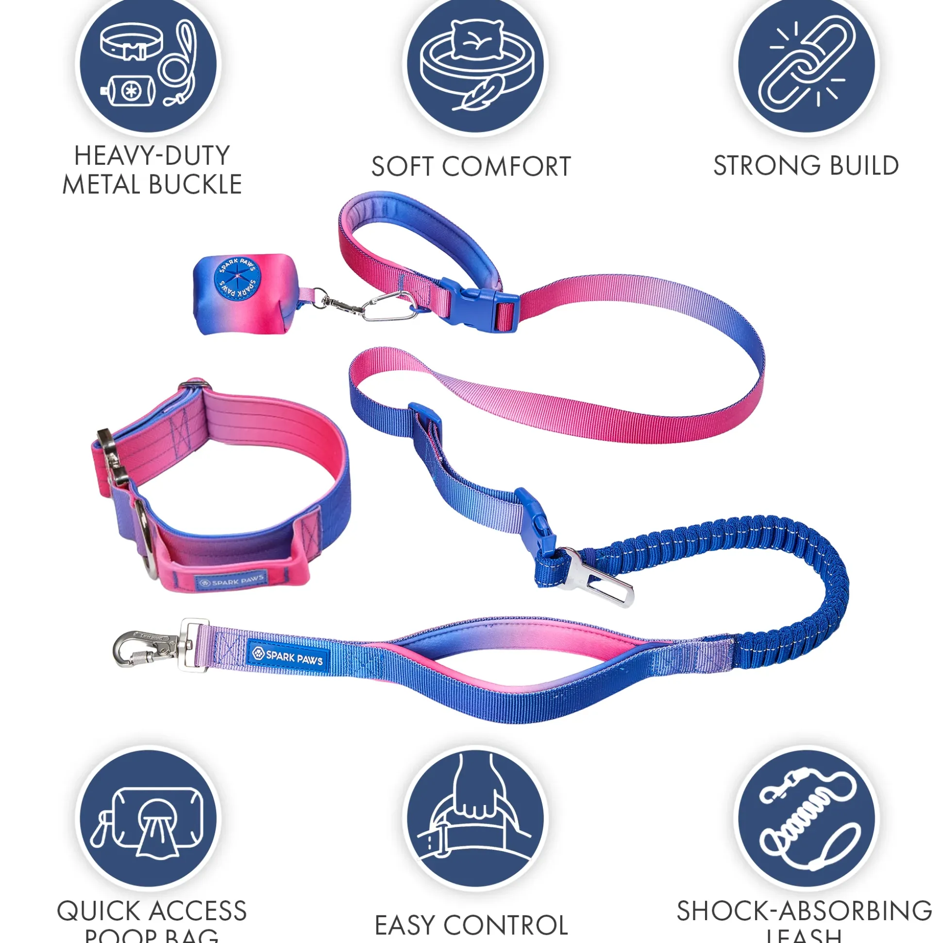 Comfort Control Collar and Multipurpose Leash Sets