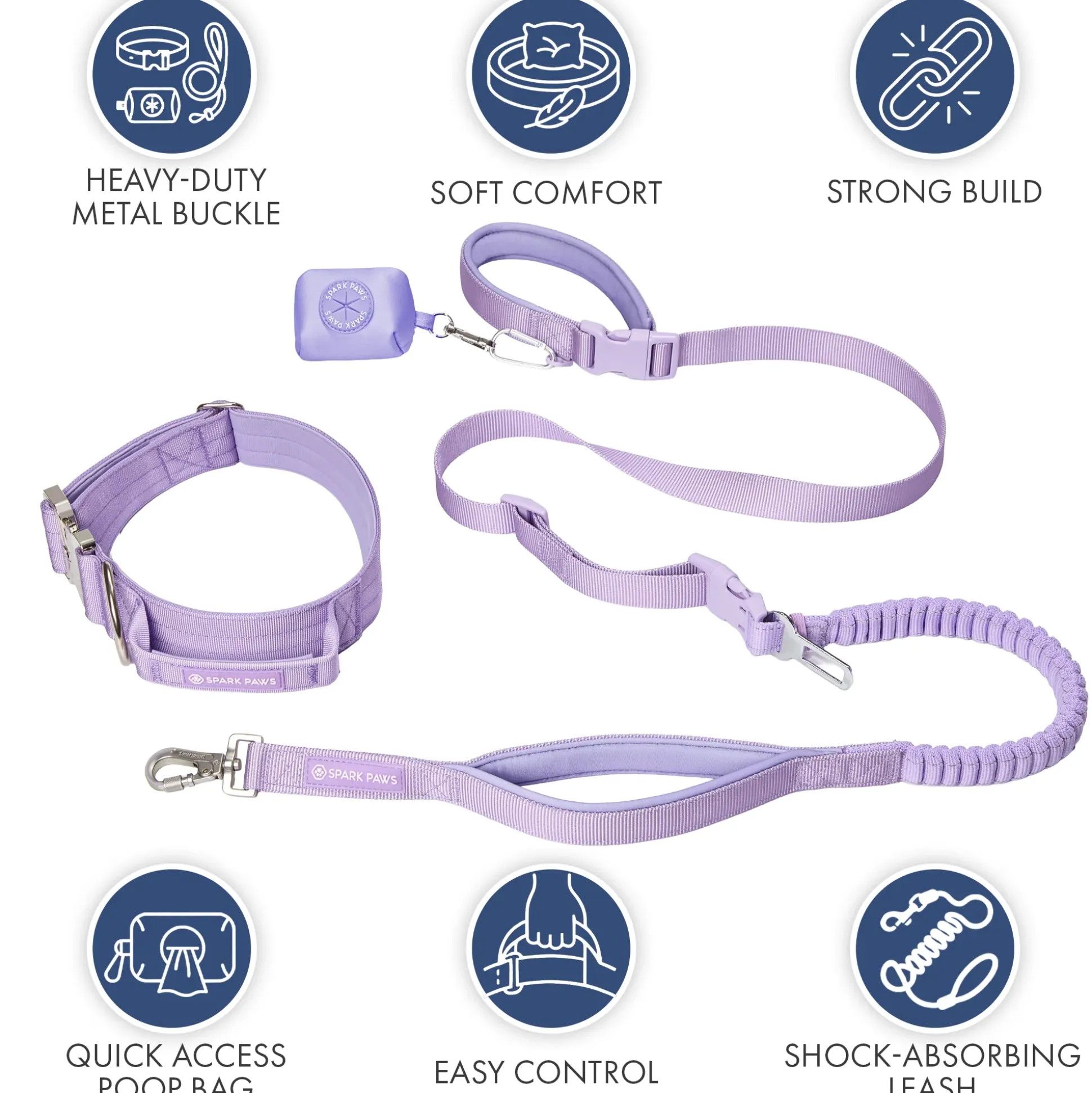 Comfort Control Collar and Multipurpose Leash Sets