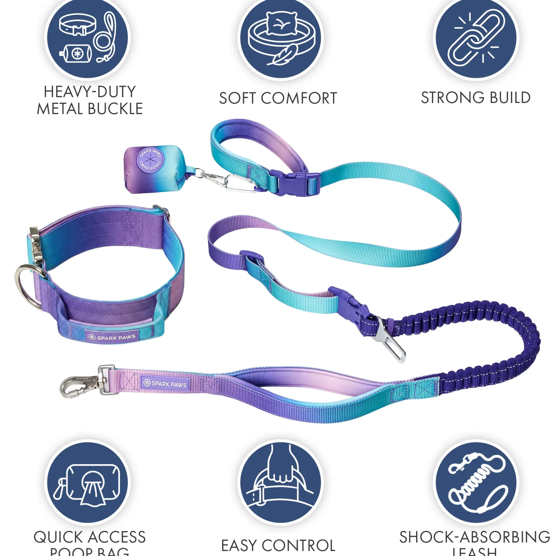 Comfort Control Collar and Multipurpose Leash Sets