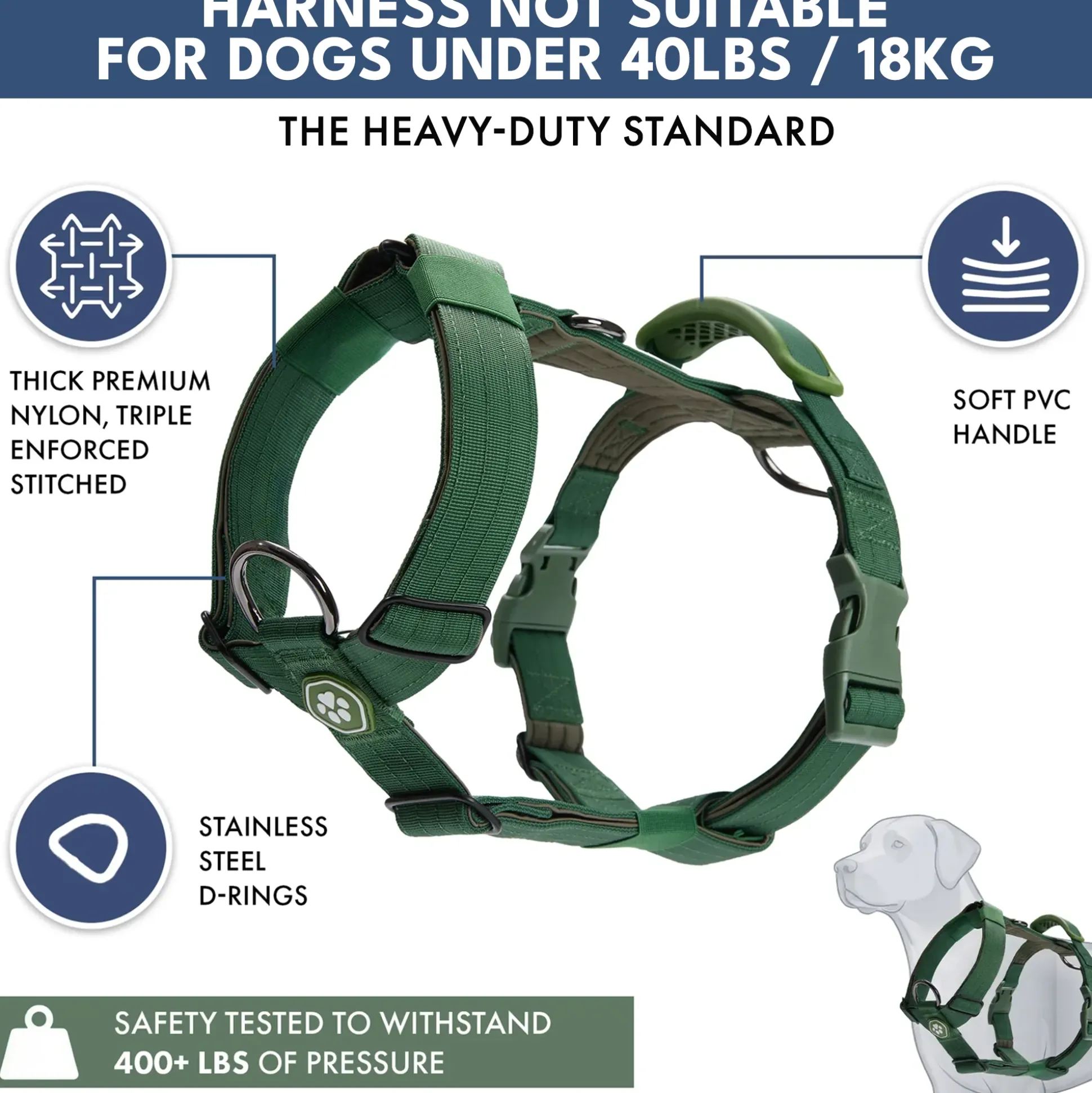 Comfort Control No-Pull Dog Harness and Multipurpose Leash Sets