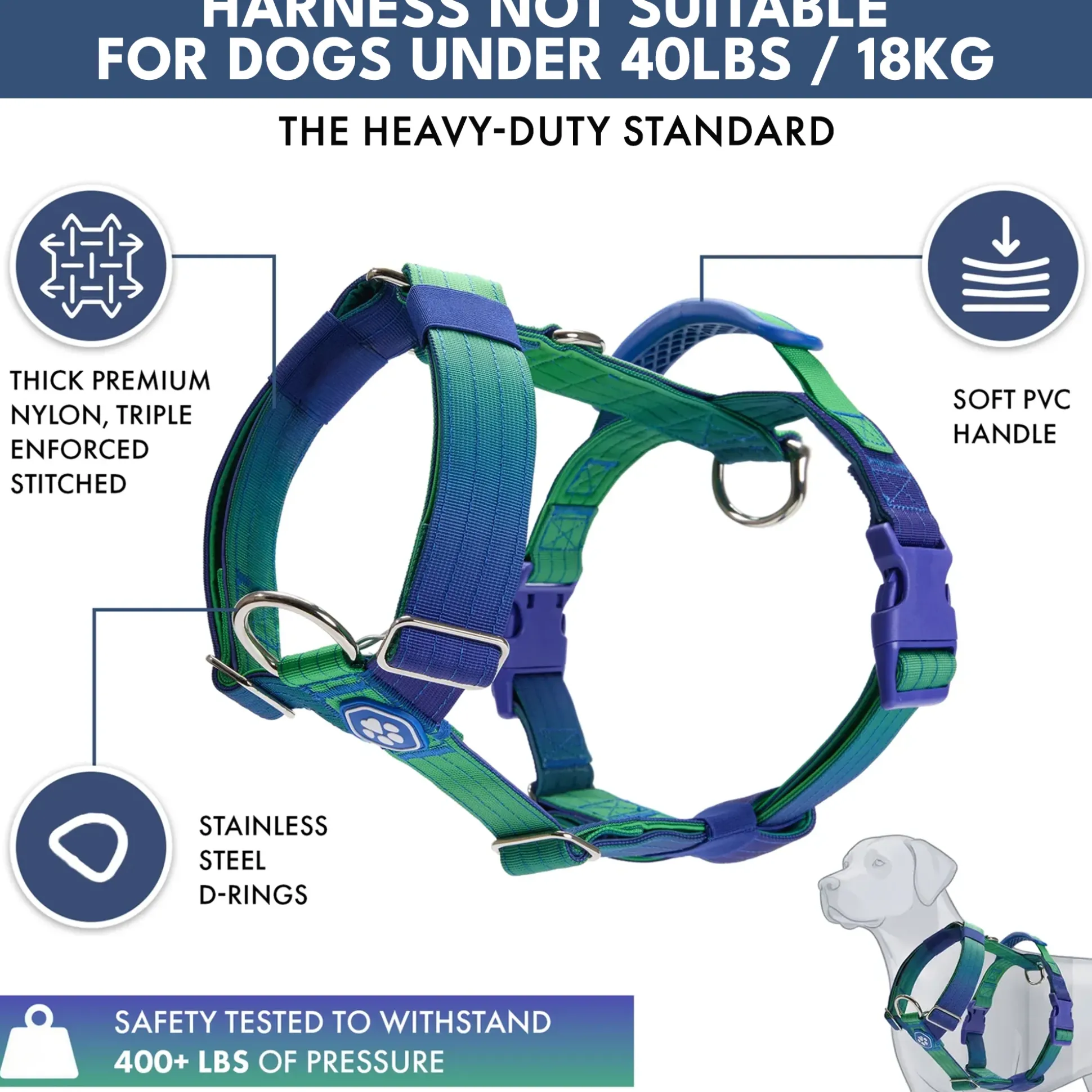 Comfort Control No-Pull Dog Harness and Multipurpose Leash Sets