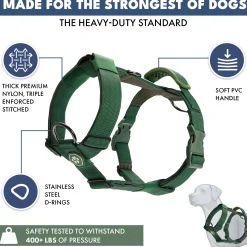 Comfort Control No-Pull Dog Harness - Green
