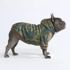 Concrete Wood Dog Hoodie - Moss