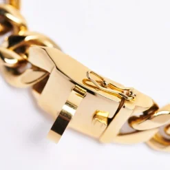 Cuban Link Chain Dog Collar - Gold