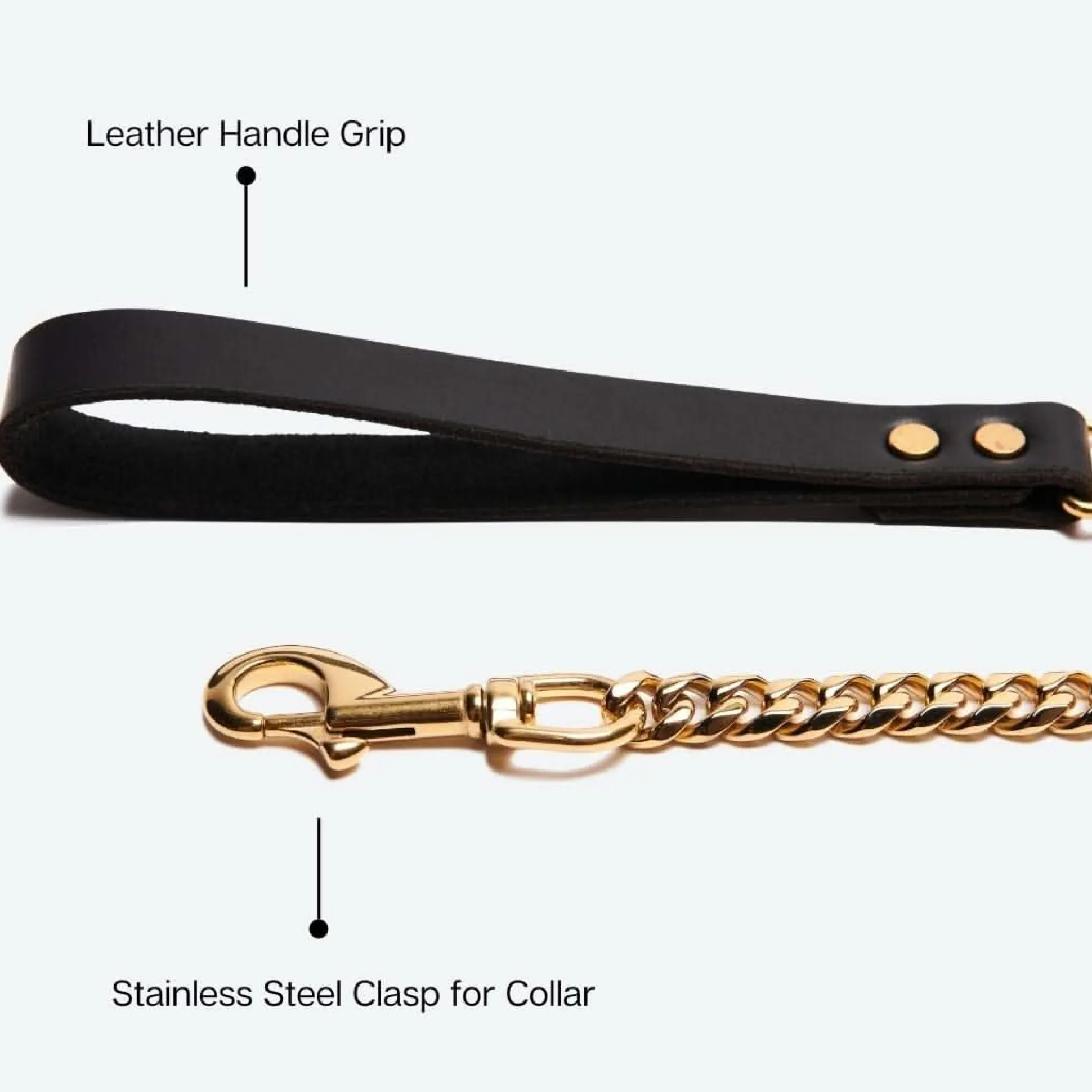 Cuban Link Gold Dog Leash