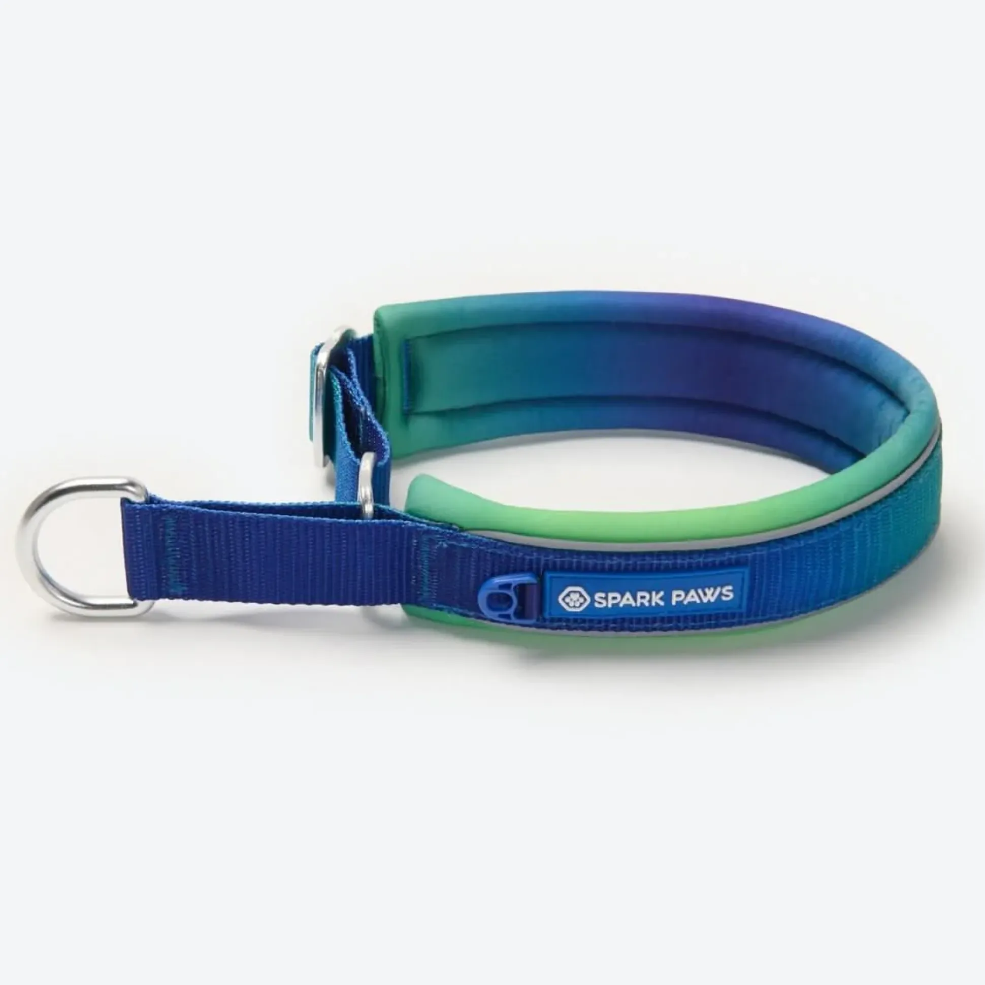 Cushioned Martingale Collar - Lime Wave