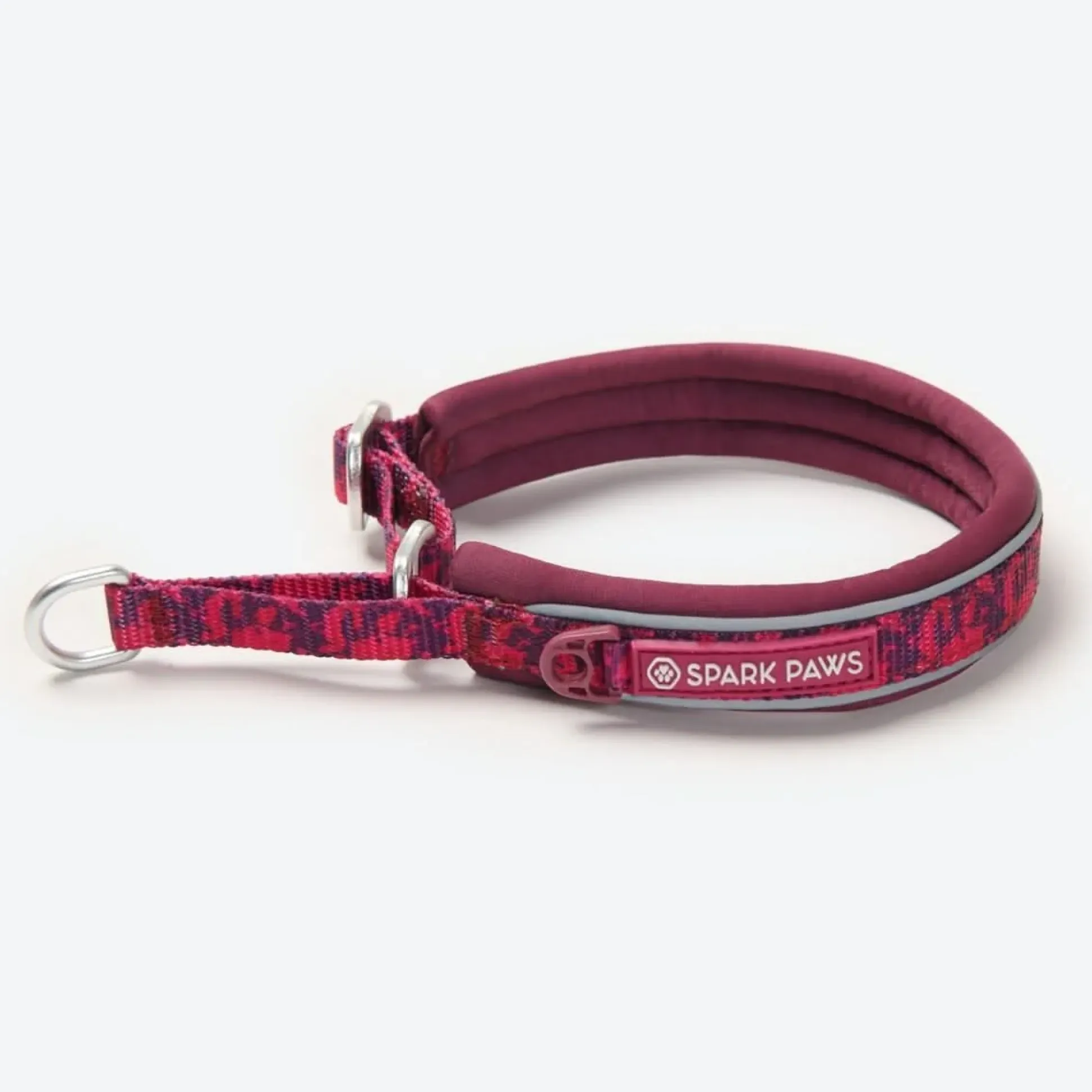 Cushioned Martingale Collar - Fuchsia Camo