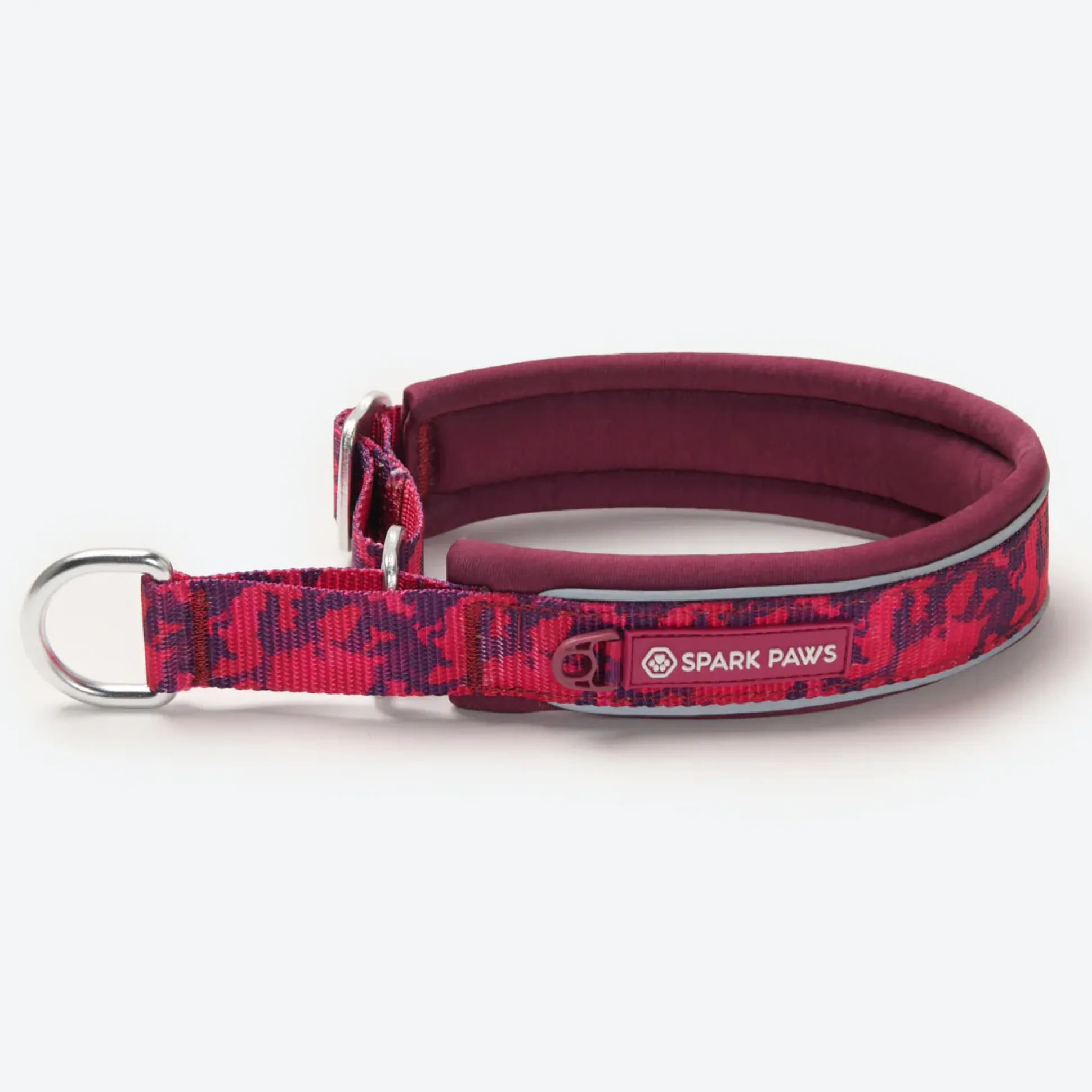 Cushioned Martingale Collar - Fuchsia Camo