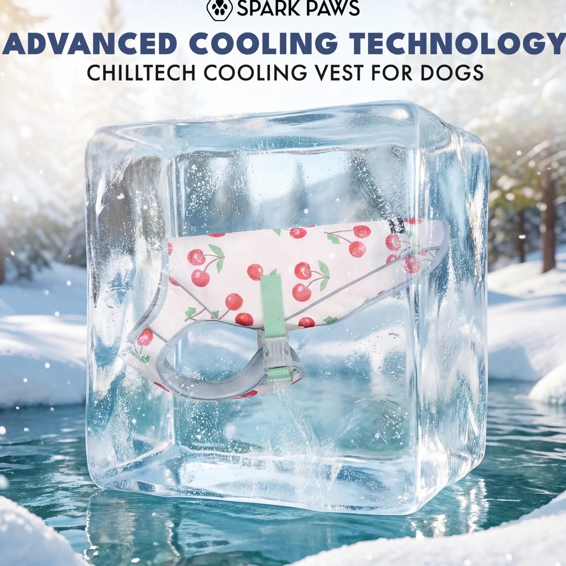 Dog Cooling Vest (2-pack) - Cherries & Popsicles