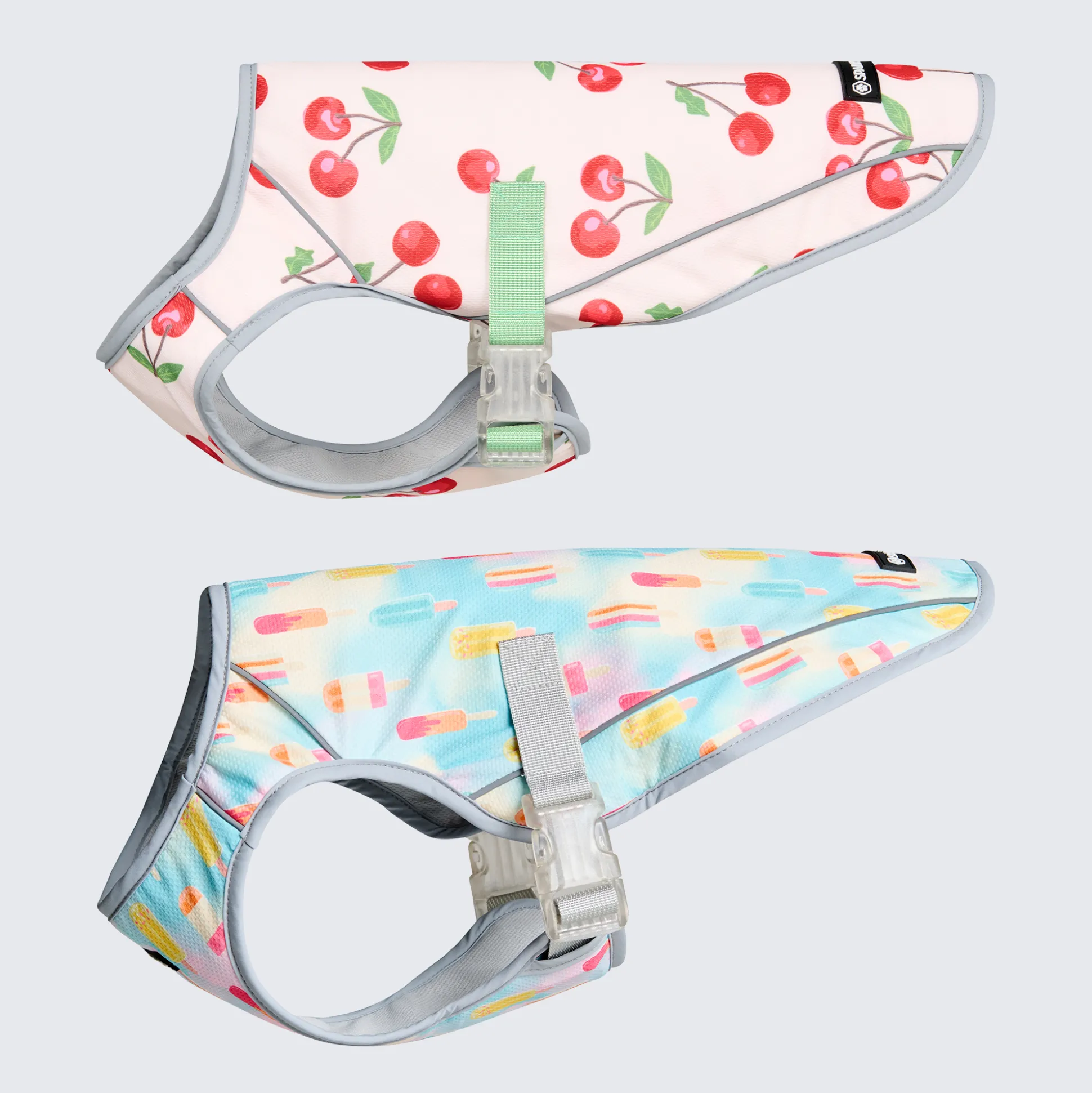 Dog Cooling Vest (2-pack) - Cherries & Popsicles