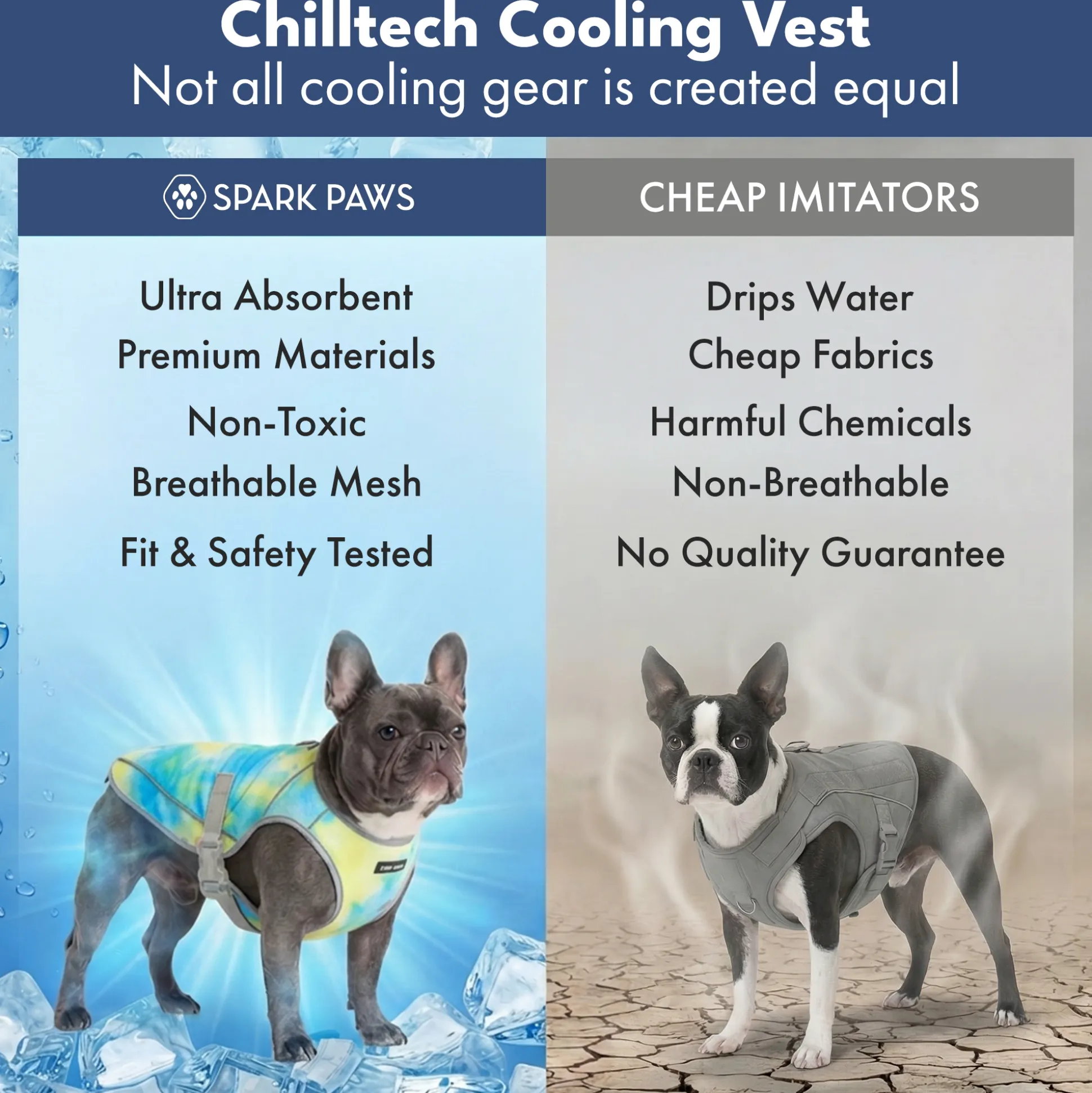 Dog Cooling Vest - Tropical Storm