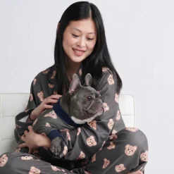 Dog Pajama - Bear Black