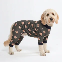 Dog Pajama - Bear Black