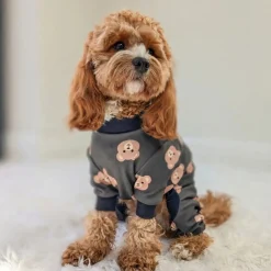 Dog Pajama - Bear Black