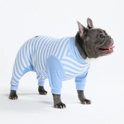 Dog Pajama - Blue Stripes