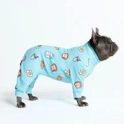 Dog Pajama - Breakfast Blue