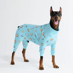 Dog Pajama - Breakfast Blue
