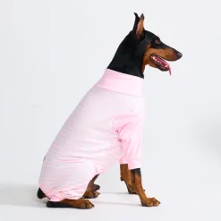 Dog Pajama - Pink Stripes