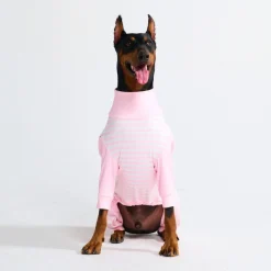Dog Pajama - Pink Stripes