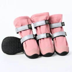 Dog Rainboots, Waterproof Dog Shoes - Pink