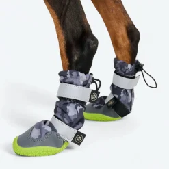 Dog Rainboots, Waterproof Dog Shoes - Grey Camo